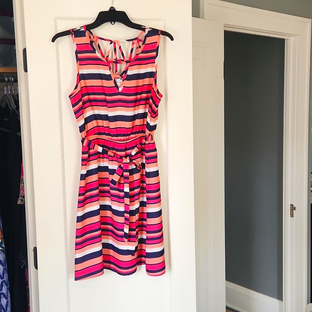 Skies are blue summer dress